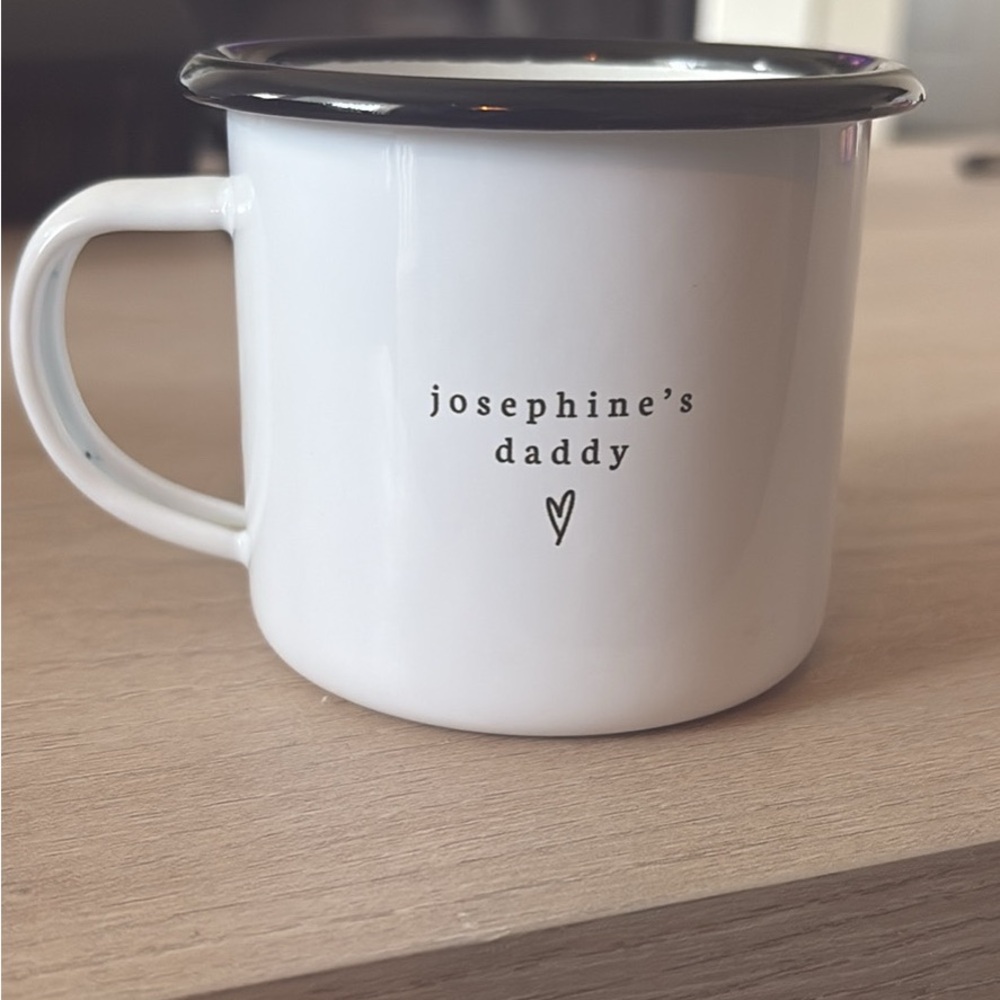 “josephine’s daddy” personalized engraved mug. brand new